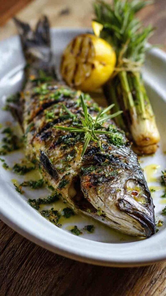Grilled Fish with Herbs