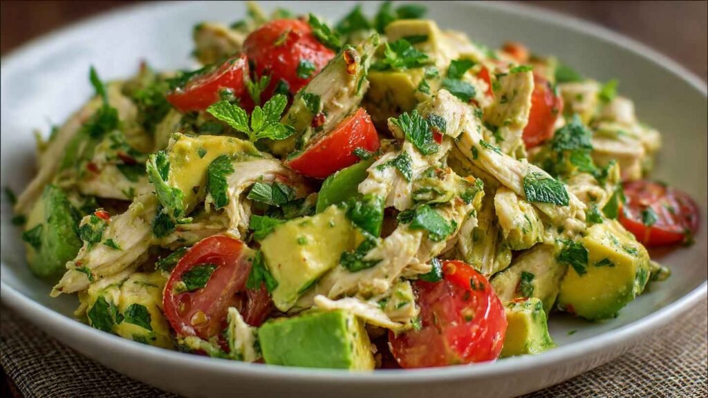 Healthy Avocado Chicken Salad
