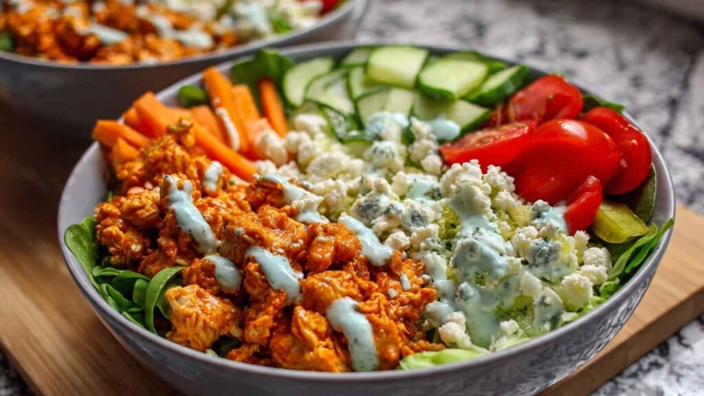 High Protein Buffalo Chicken Bowls
