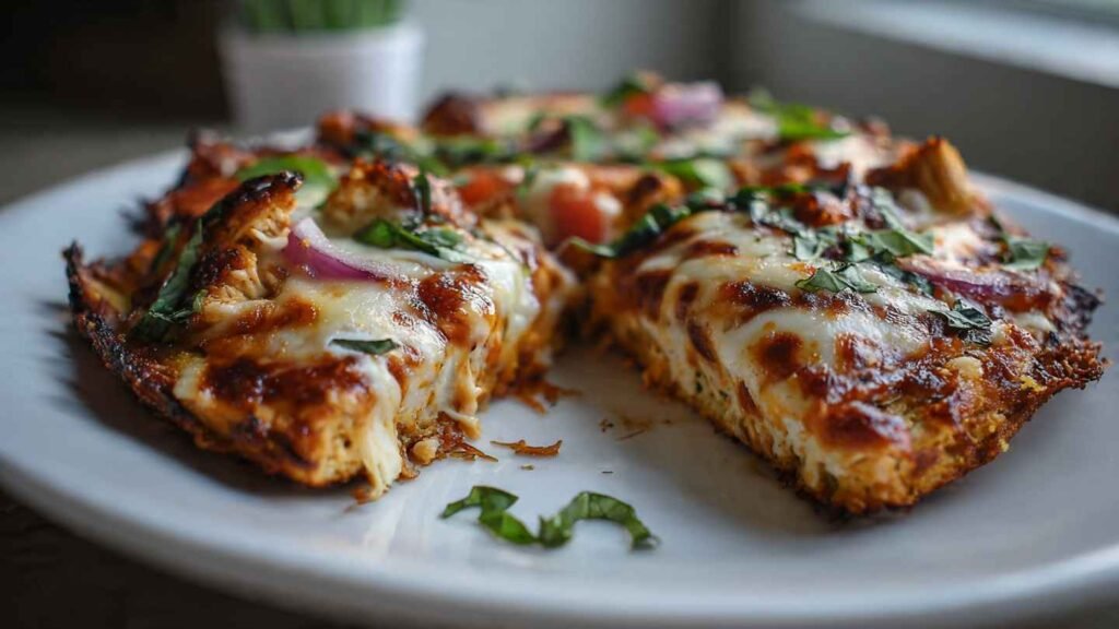 High Protein Chicken Crust Pizza