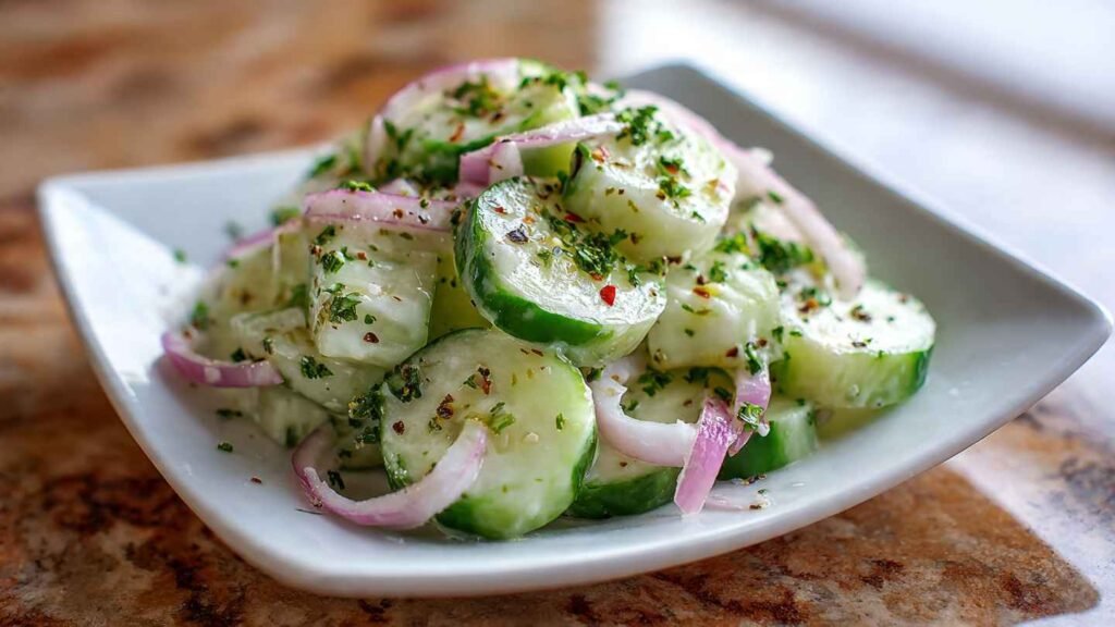 High Protein Cucumber Salad