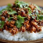 Honey Sriracha Ground Chicken Recipe