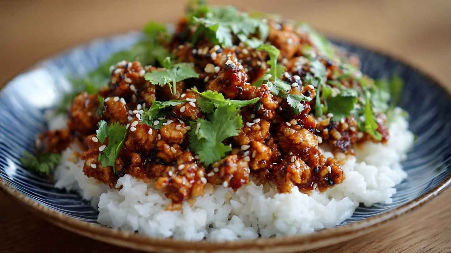 Honey Sriracha Ground Chicken Recipe