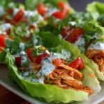 Buffalo Chicken Lettuce Wraps