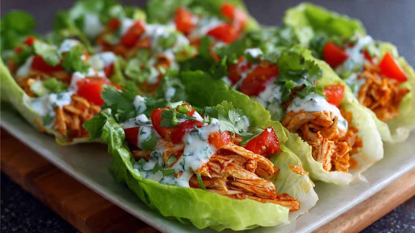 Buffalo Chicken Lettuce Wraps