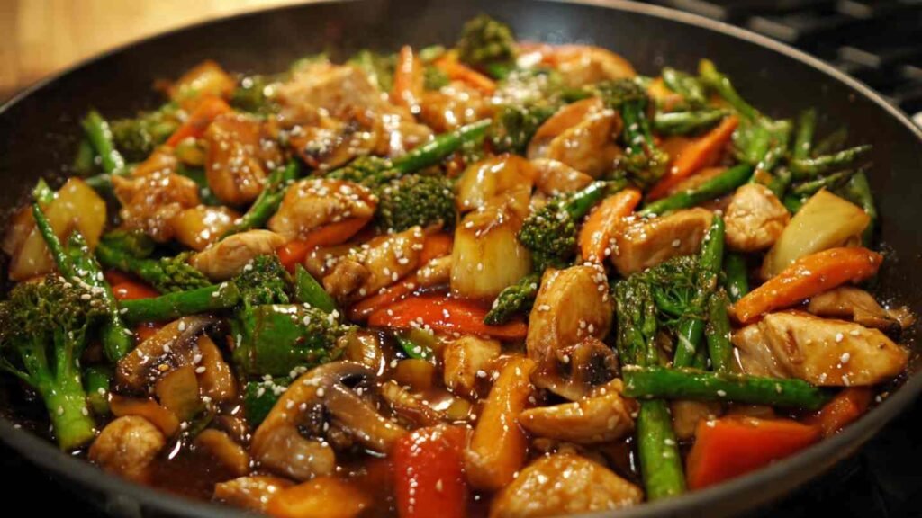 Honey Garlic Chicken Stir Fry