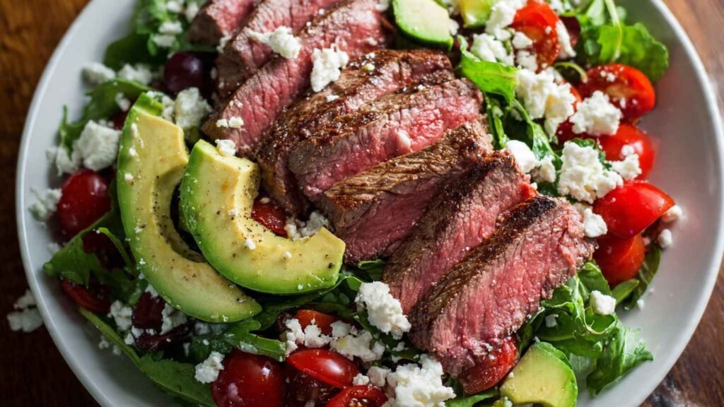 Healthy Southwest Flank Steak Salad