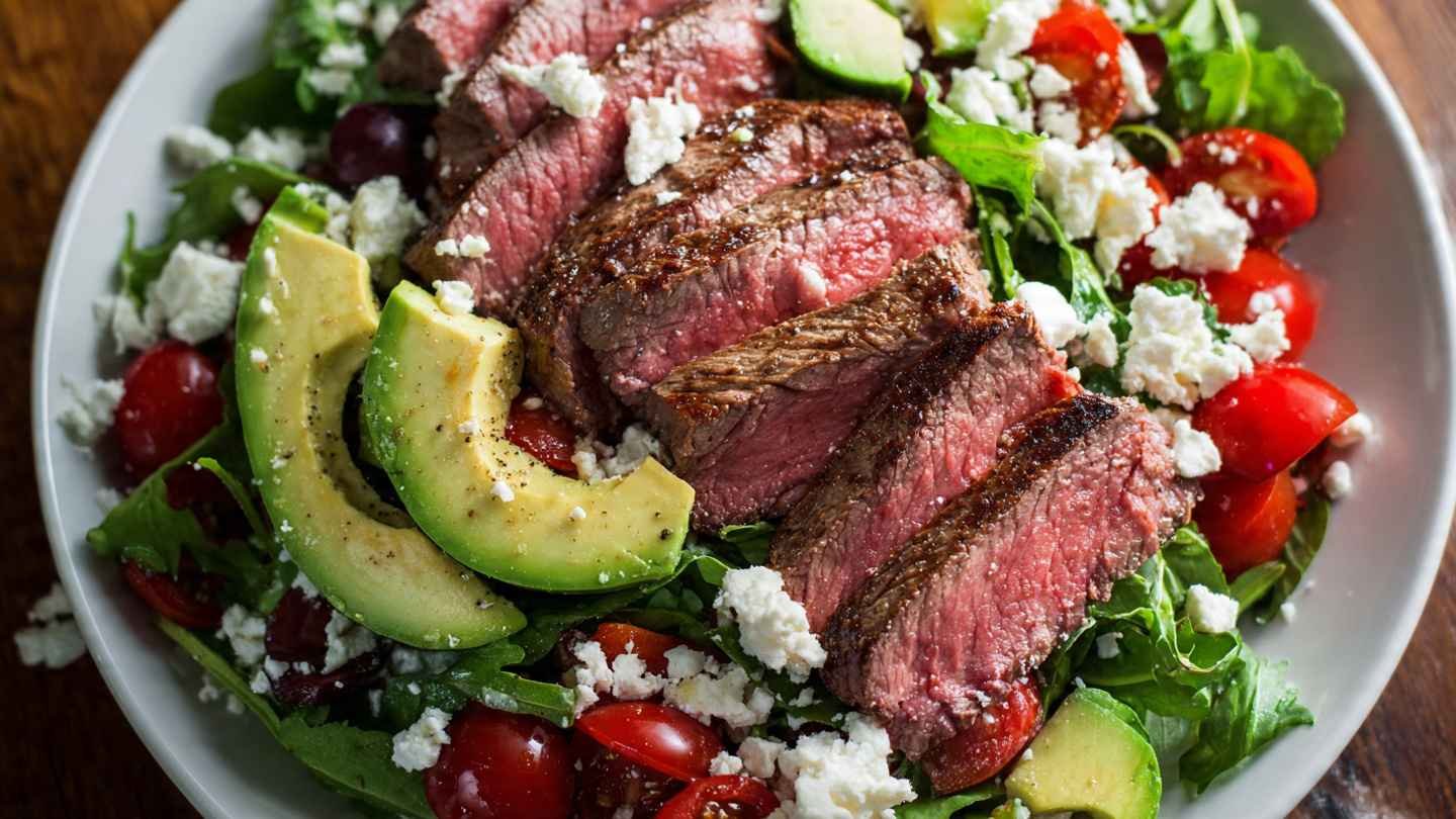 Healthy Southwest Flank Steak Salad