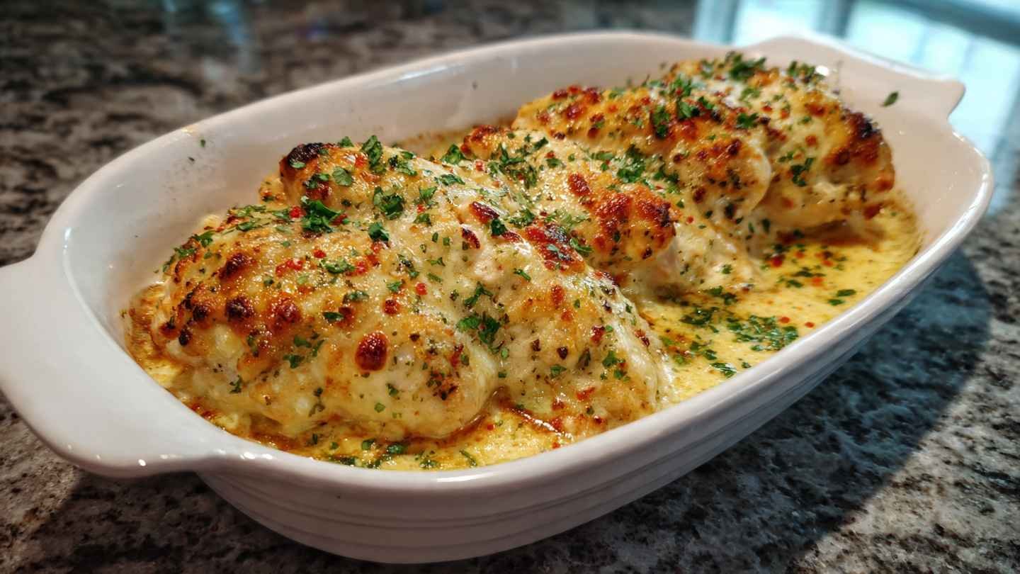 Low Carb Cheesy Garlic Chicken