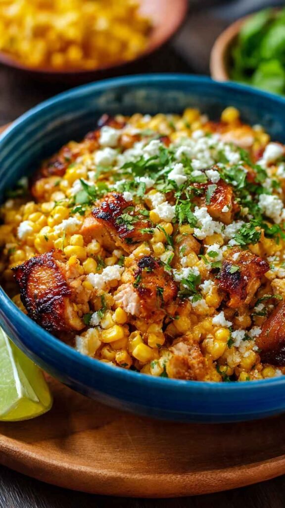 Slow Cooker Street Corn Chicken