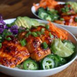 Sriracha Honey Salmon Bowls
