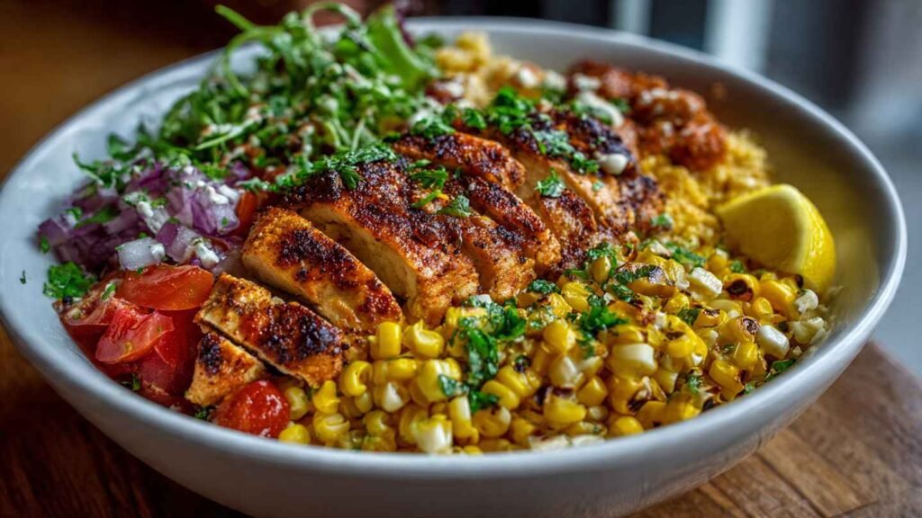 Street Corn Chicken Bowl