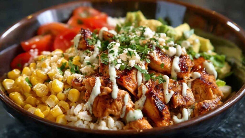 Street Corn Chicken Bowl
