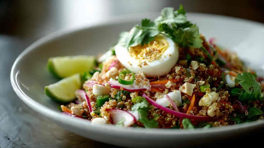 High Protein Thai Quinoa Crunch Salad
